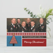 5x7 Rode Kerstboom FOTO Kerst Kaart (Staand voorkant)