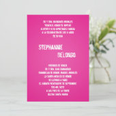 5x7 Roze DJ Spin Platenspeler Quinceanera Uitnodig Kaart (Staand voorkant)