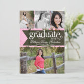 5x7 Roze Hunters Camo Camoufla Hogere Aankondiging (Staand voorkant)