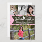 5x7 Roze Hunters Camo Camoufla Hogere Aankondiging (Voorkant / Achterkant)