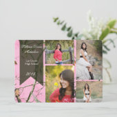 5x7 Roze Hunters Camo Camoufla Hogere Aankondiging (Staand voorkant)