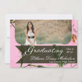 5x7 Roze Hunters Camo Camoufla Hogere Aankondiging (Voorkant)