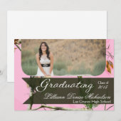 5x7 Roze Hunters Camo Camoufla Hogere Aankondiging (Voorkant / Achterkant)