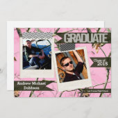 5x7 Roze Hunters Camo Camoufla Hogere Aankondiging (Voorkant / Achterkant)