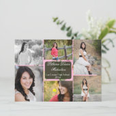 5x7 Roze Hunters Camo Camoufla Hogere Aankondiging (Staand voorkant)