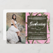 5x7 Roze Hunters Camo Camoufla Hogere Aankondiging (Voorkant / Achterkant)