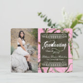 5x7 Roze Hunters Camo Camoufla Hogere Aankondiging (Staand voorkant)