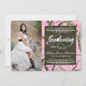 5x7 Roze Hunters Camo Camoufla Hogere Aankondiging (Voorkant)