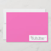 5x7 Roze Masquerade Sweet 16 Verjaardag Uitnodigin Kaart (Achterkant)