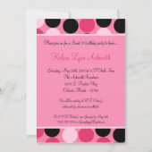 5x7 Roze Polka Dot Sweet 16 Birthday Uitnodiging (Voorkant)