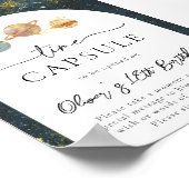 5x7 Ruimtetijd Capsule Bord | Ruimteteverjaardag Poster (Hoek)