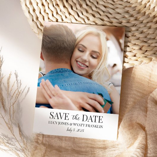 5x7 Save the Date met foto Kaart