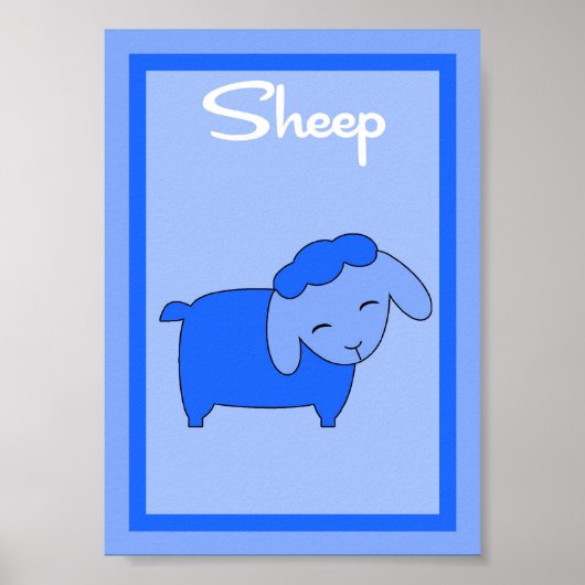 5x7 Schaapschuur Yard Jongens Wall Art Poster (Voorkant)