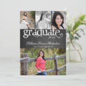 5x7 Schoolbord Zwarte Bord Senior Aankondiging (Staand voorkant)