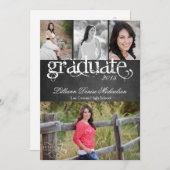 5x7 Schoolbord Zwarte Bord Senior Aankondiging (Voorkant / Achterkant)