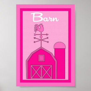 5x7 Schuur Yard Meisjes Wall Art Poster