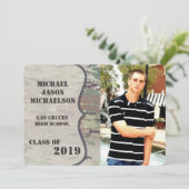 5x7 Senior Aankondiging Leger OCP Camo Uniform Cam (Staand voorkant)