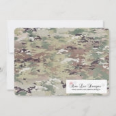 5x7 Senior Aankondiging Leger OCP Camo Uniform Cam (Achterkant)