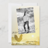 5x7 Senior Aankondiging Sunny Morning Boerderij La (Voorkant)