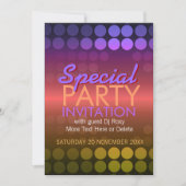 5x7 Shiny Disco Stippen Special Party Invitation Kaart (Voorkant)