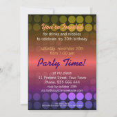 5x7 Shiny Disco Stippen Special Party Invitation Kaart (Achterkant)