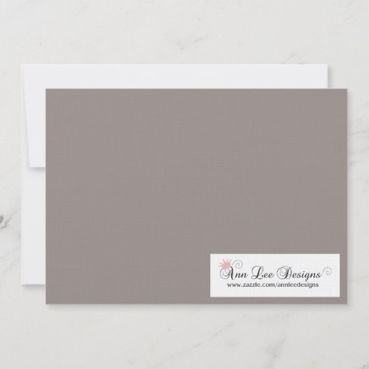 5x7 Silver Masquerade Sweet 16 Verjaardag Uitnodig Kaart (Achterkant)