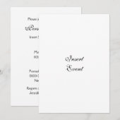 5x7 sjabloon uitnodigingen (Voorkant / Achterkant)