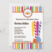 5x7 Snoep Land Ice Cream Baby shower Uitnodiging (Voorkant)