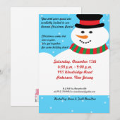 5x7 Snowy Snowman Uitnodiging (Voorkant / Achterkant)