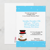 5x7 Snowy Snowman Uitnodiging (Voorkant / Achterkant)