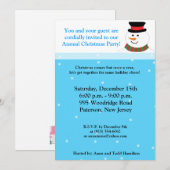 5x7 Snowy Snowman Uitnodiging (Voorkant / Achterkant)