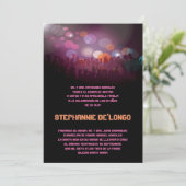 5x7 Spaans Band Quinceanera Birthday Uitnodiging (Staand voorkant)