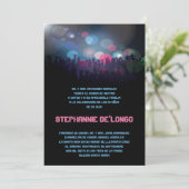 5x7 Spaanse Band Quinceanera Birthday Uitnodiging (Staand voorkant)