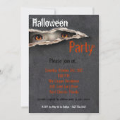 5x7 Spooky Eyes Stare Halloween Costume Invitation Kaart (Voorkant)