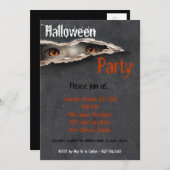 5x7 Spooky Eyes Stare Halloween Costume Invitation Kaart (Voorkant / Achterkant)