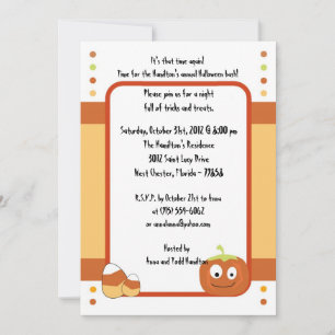 5x7 Spooky Fun Halloween Feestuitnodiging Kaart