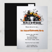 5x7 Spooky House Halloween kostuum uitnodiging (Voorkant / Achterkant)