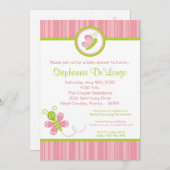 5x7 Spring Bugs Insect Baby shower Invitation Kaart (Voorkant / Achterkant)