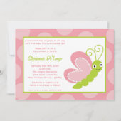 5x7 Spring Bugs Insect Baby shower Invitation Kaart (Voorkant)