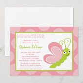 5x7 Spring Bugs Insect Baby shower Invitation Kaart (Voorkant / Achterkant)