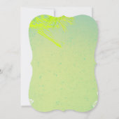 5x7 Spring Hibiscus Flower Weduwen Uitnodiging (Achterkant)