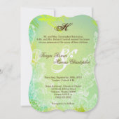 5x7 Spring Hibiscus Flower Weduwen Uitnodiging (Voorkant)