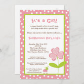 5x7 Spring Time Lady Bug Baby shower Uitnodiging (Voorkant / Achterkant)