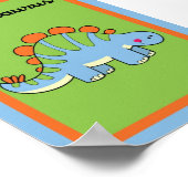 5X7 Stegosaurus Dinosaurus Wall Art Poster (Hoek)