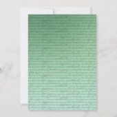 5x7 stijlvolle strengen | Koolboardmint FELT Kaart (Achterkant)