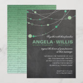 5x7 stijlvolle strengen | Koolboardmint FELT Kaart (Voorkant / Achterkant)