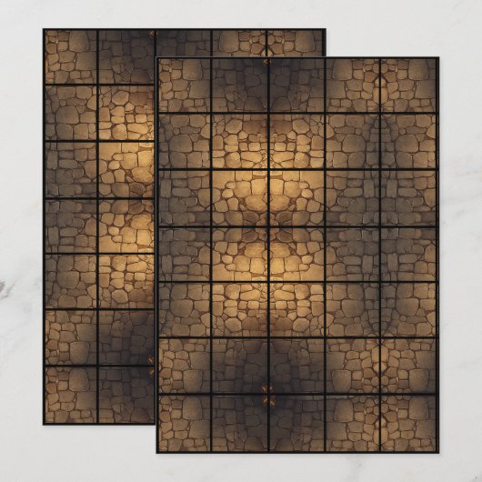 5x7 StoneFloor Paper Gridmap Kaart (Voorkant / Achterkant)