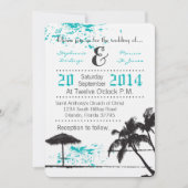 5x7 strand bries oceaan water bruiloft uitnodiging (Voorkant)