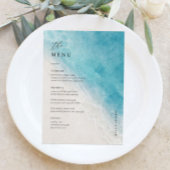 5x7" Strand Bruiloft Tafel Menu Kaarten Plat Menu