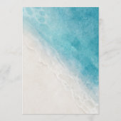 5x7" Strand Bruiloft Tafel Menu Kaarten Plat Menu (Achterkant)